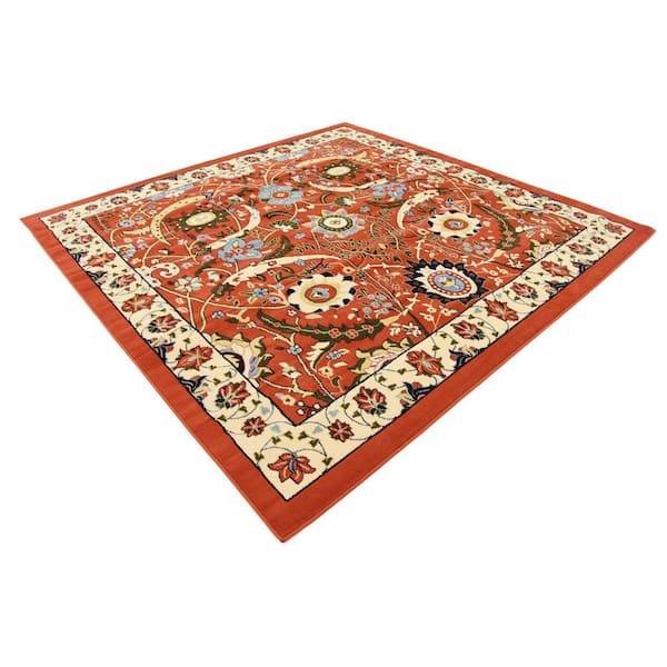 Espahan Cape Cod Terracotta 8' 0 x 8' 0 Square Rug