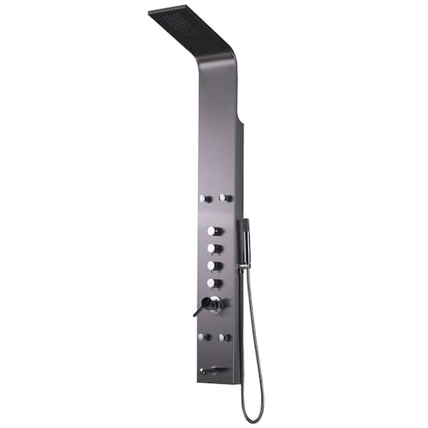 Unbranded Roxy 7.87 in. W 3 Jet Shower Tower in Chrome 16GS-11040
