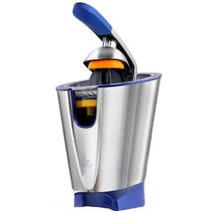 300-Watt 8 oz. Stainless Steel Electric Orange Juicer with Superior Extra Powerful Motor - Blue