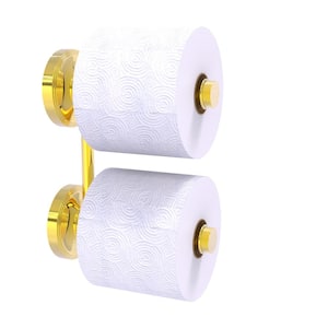 Prestige Regal 2-Roll Reserve Roll Toilet Paper Holder in Polished Brass