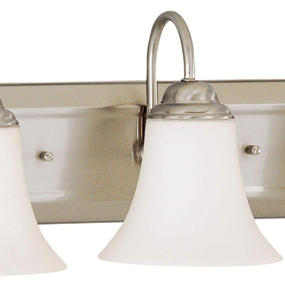 Dupont Transitional Brushed Nickel 3-Light Vanity Fixture