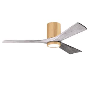 Irene-3HLK 52 in. Integrated LED Indoor/Outdoor Brown Ceiling Fan with Remote and Wall Control Included