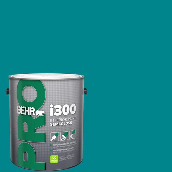 BEHR PRO 1 gal. #500B-7 Tucson Teal Semi-Gloss Interior Paint