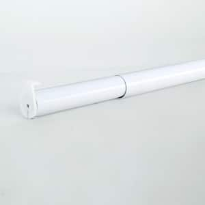 30 in. - 48 in. White Adjustable Closet Rod