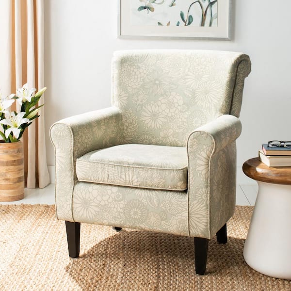 Hazina Off-White/Beige Club Arm Chair