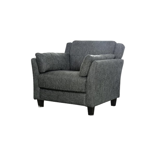 Furniture of America Elly Gray Linen Accent Chair