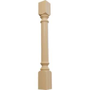 3-3/4 in. x 3-3/4 in. x 35-1/2 in. Unfinished Cherry Traditional Cabinet Column