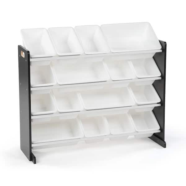 black toy storage organizer