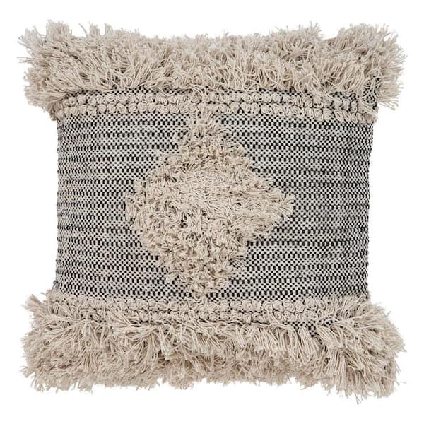 Unbranded Eleanor Black Cottage Decorative Indoor Throw Pillow