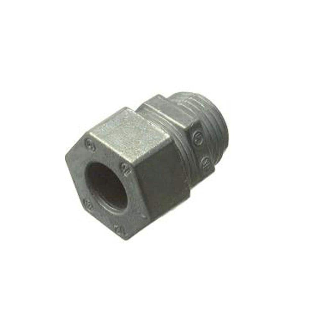 RACO Liquidtight Strain Relief 1/2 in. Cord Connector Standard Fitting (2Pack) 37825B2 The