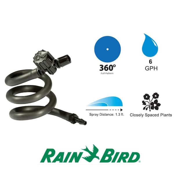 0-6 GPH 0-360 Degree Pattern 12 in. Drip Irrigation Flexible Mister