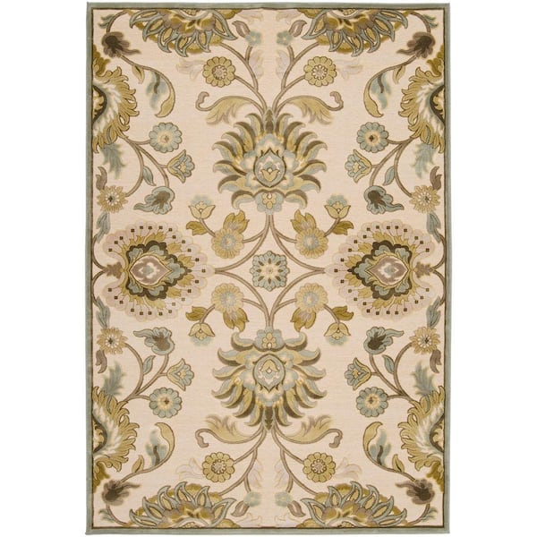 Artistic Weavers Lauren Ivory Viscose and Chenille 8 ft. x 11 ft. Area Rug