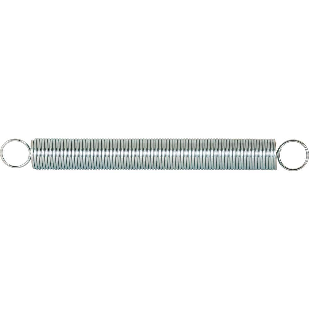 Prime-Line Extension Spring, Spring Steel Const, Nickel-Plated Finish ...