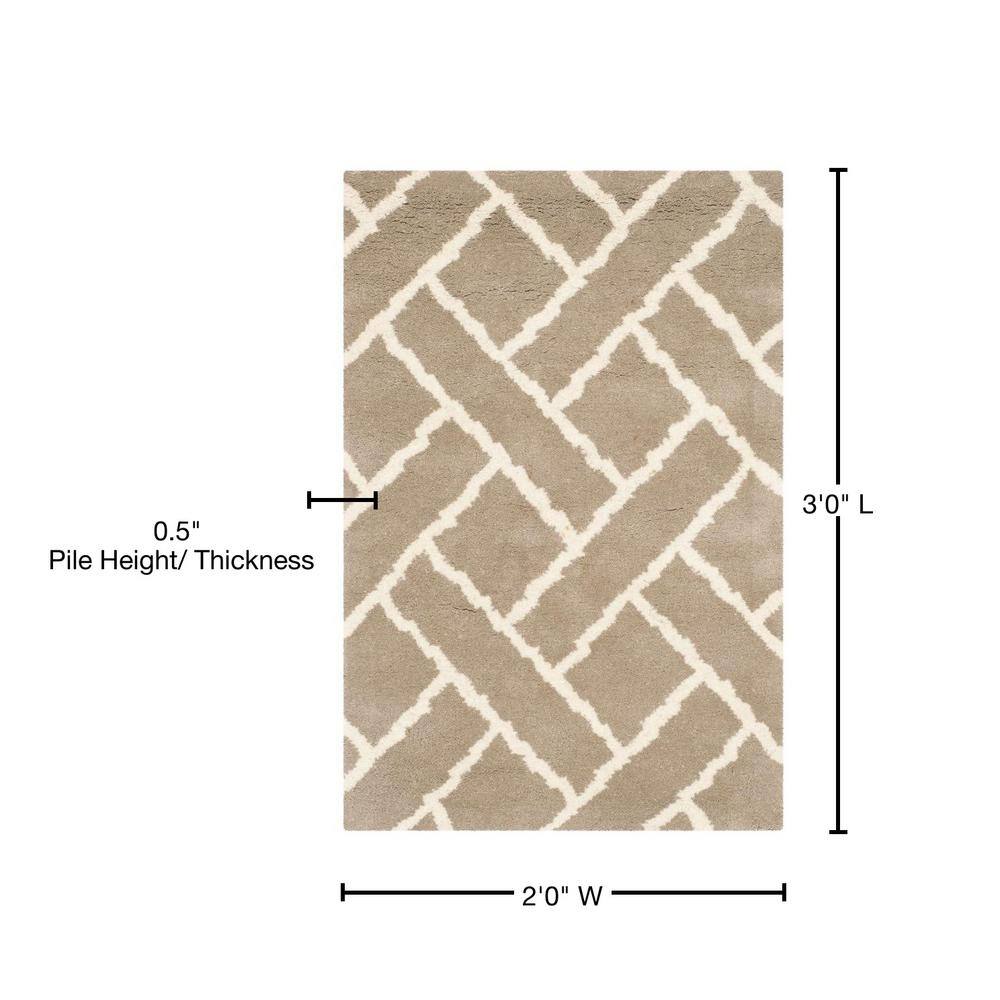 Ivory Elegance Hand-Tufted Wool Rectangular Rug