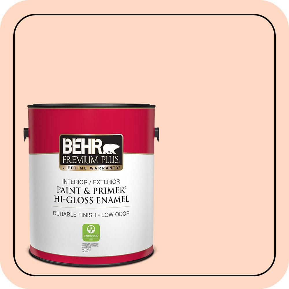 1 gal. #230C-2 Shell Coral Hi-Gloss Enamel Interior/Exterior Paint & Primer product image for price tracking