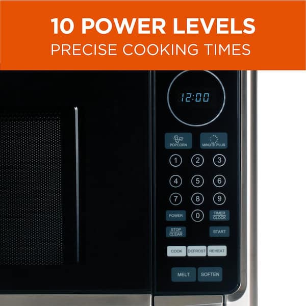 COMMERCIAL CHEF 1.6 Cubic Foot Microwave with 10 Power Levels