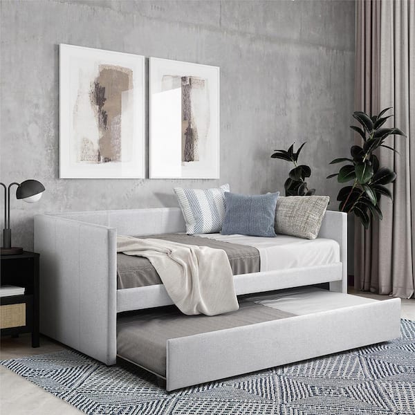 Lazzara Andes Gray Twin Daybed with Trundle