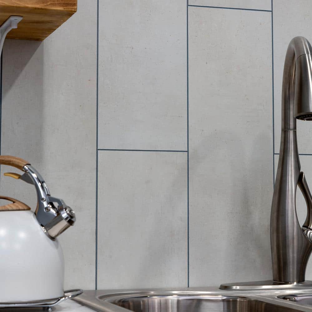 Palisade Wintry Mix Interlocking Vinyl Waterproof Wall Tiles