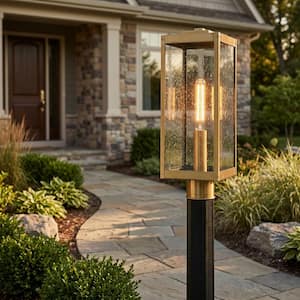 Quoizel Westover 1-Light Earth Black Outdoor Post Lantern