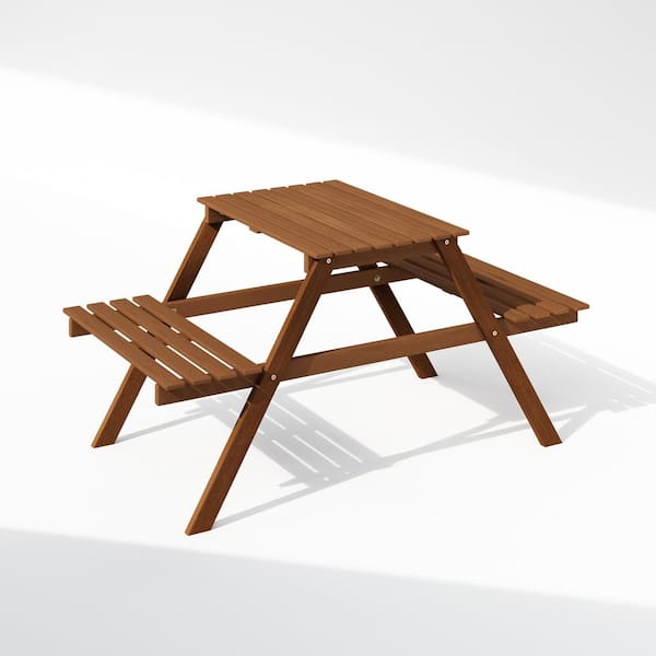 Tioman 21.4 in. H x 43.4 in. W x 23.4 in. D Outdoor Natural Wood Freestanding Plant Stand