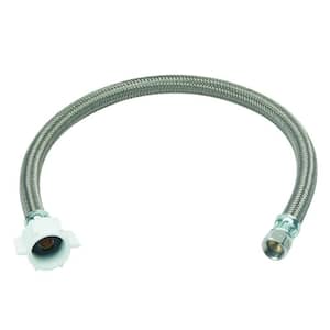 3/8 in. Flare x 7/8 in. Ballcock Nut x 20 in. Braided Polymer Toilet Supply Line