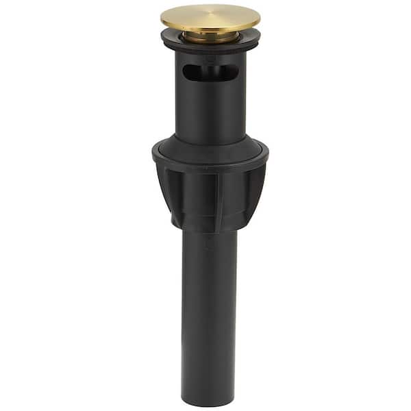 BWE Bathroom Sink Pop-Up Drain With Overflow in Gold