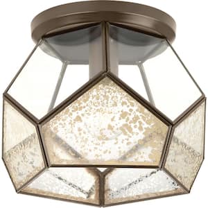 Cinq Collection 1-Light Antique Bronze Flush Mount