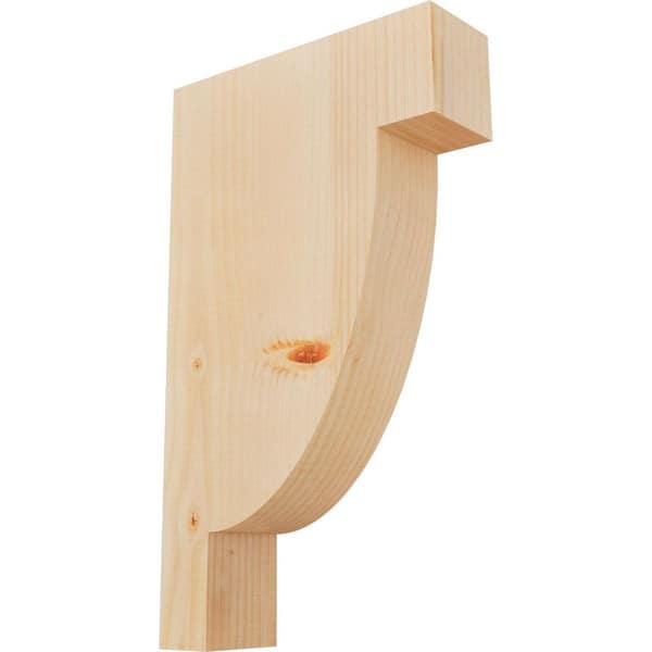 Ekena Millwork 3-1/2 in. x 12 in. x 20 in. Douglas Fir Alpine Smooth Corbel