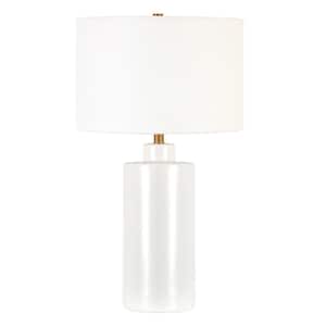 Carlina 25 in. Matte White Table Lamp