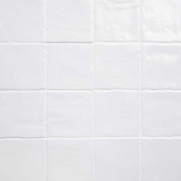 Zelyge Star 4 in. x 4 in. Satin Ceramic Floor and Wall Tile (5.46 sq. ft. /Case)