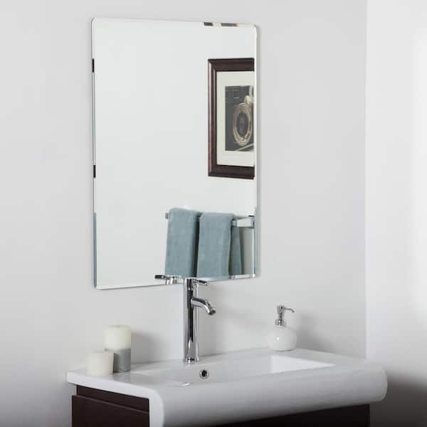 Decor Wonderland 24 In W X 32 H, Vanity Mirror Frameless