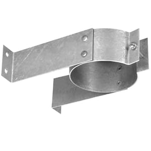 3 in. x 4.625 in. PelletVent Wall Strap Support Bracket for Chimney Pipe