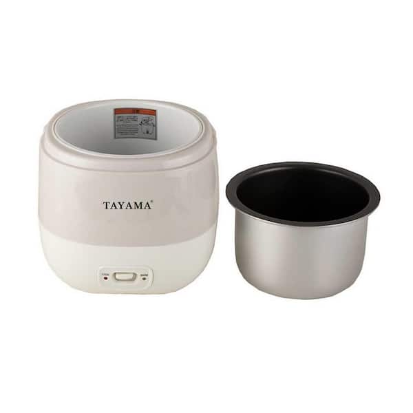 Tayama Trc-04 Cool Touch 5-cup Rice Cooker and Warmer With Steam Basket  White for sale online
