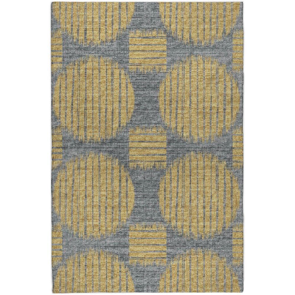 Dream Shag Premium Machine Washable Abstract ADS119 Gilded 3 ft. x 5 ft. Area Rug price history on PriceWatchPro
