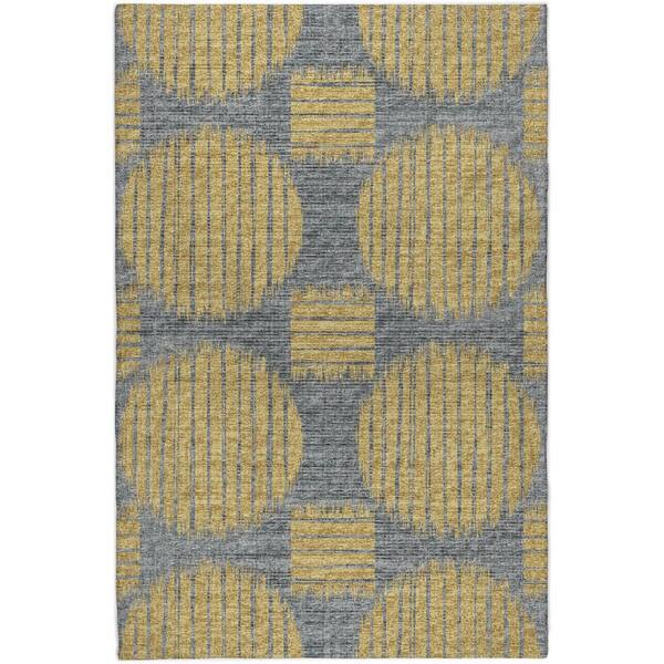 Dream Shag Premium Machine Washable Abstract ADS119 Gilded 3 ft. x 5 ft. Area Rug