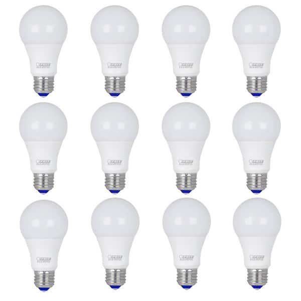 Feit Electric 60W Equivalent Warm White (3000K) A19 Dimmable LED Cold Start Light Bulb (12-Pack)