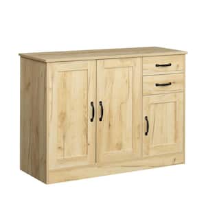 Oak Modern Wood Buffet Sideboard with 2-Doors Storage and 2-Drawers