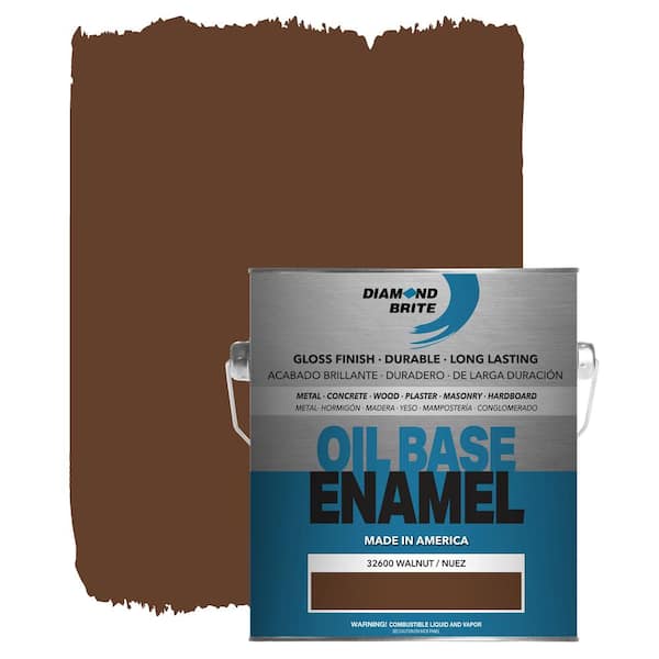 Diamond Brite Paint 3200 Series 1 Gallon 3260 Walnut High Gloss Oil Base Enamel Paint