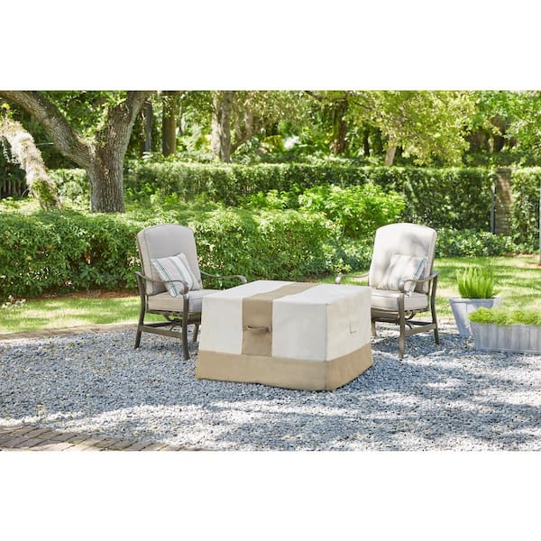 Hampton Bay Large Square Outdoor Patio, Square Fire Pit Cover