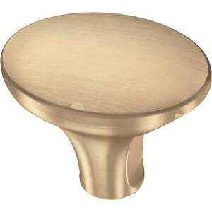 Simply Smooth 1-1/4 in. (32 mm) Champagne Bronze Oval Cabinet Knob (10-Pack)