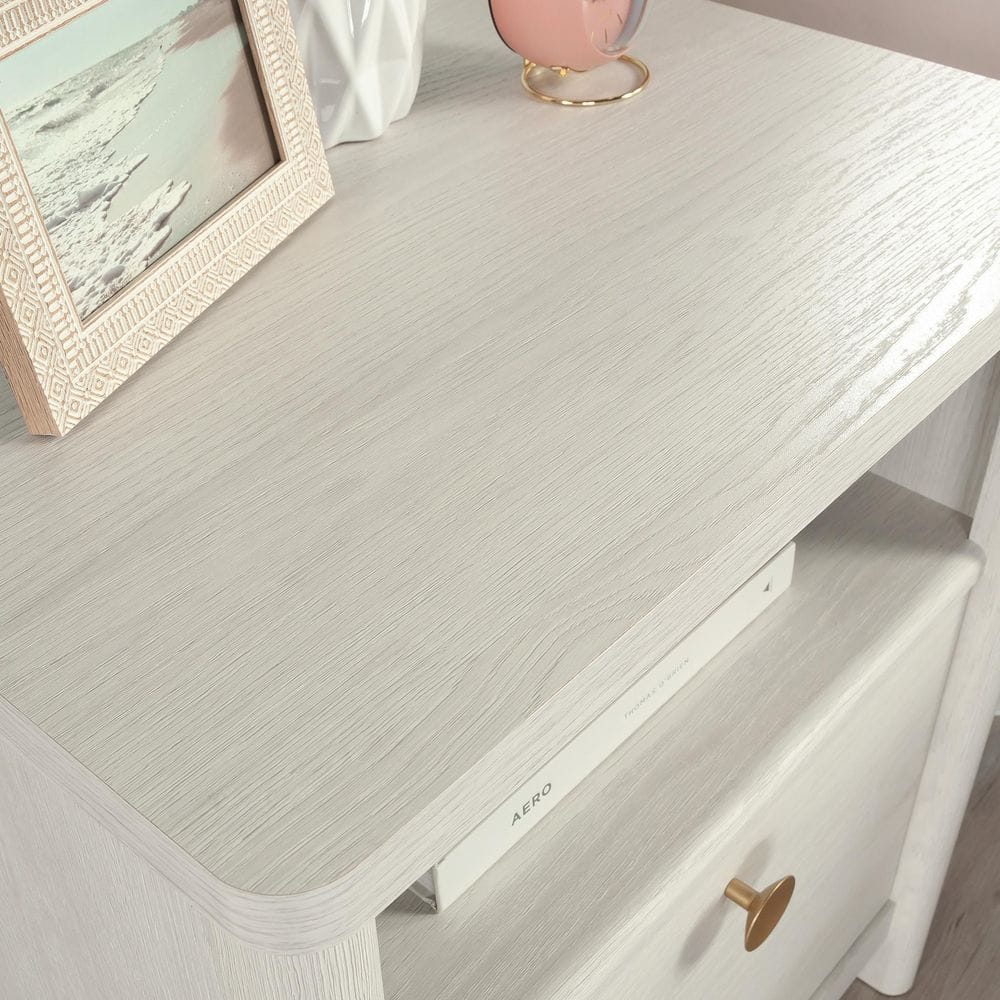 Dover Edge Modern Rustic Timber Oak Night Stand with Drawer