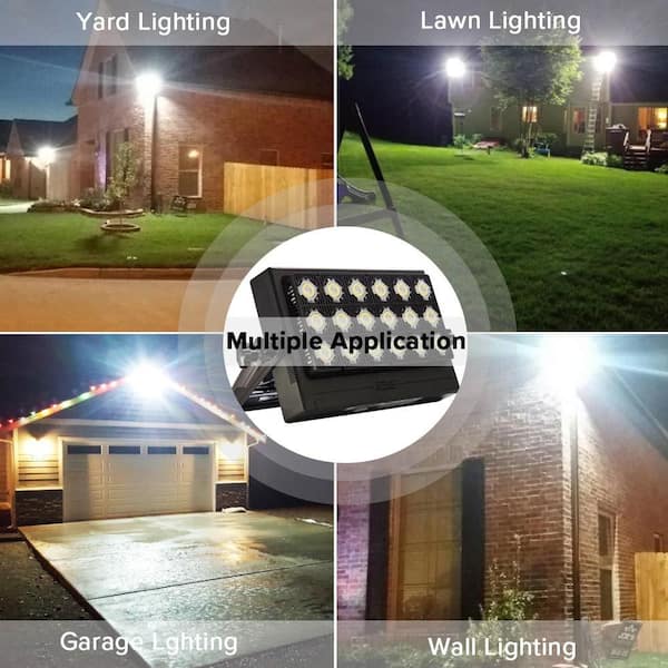 CE and ROHS Certified Outdoor Security Lights Garden Landscape Super Bright 110V OPONG CH01 Cold White floodlight 10000LUMEN 6000-6500K LED Flood Light CHUNNUAN IP65 Waterproof 100W