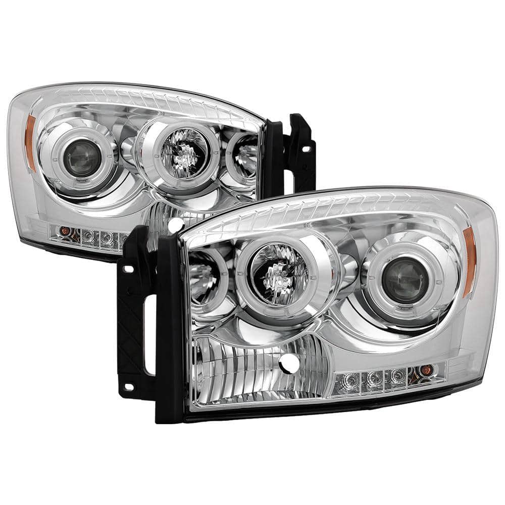 Dodge Ram 1500 06-08 / Ram 2500/3500 06-09 Projector Headlights - LED Halo - LED ( Replaceable LEDs ) - Chrome price history on PriceWatchPro