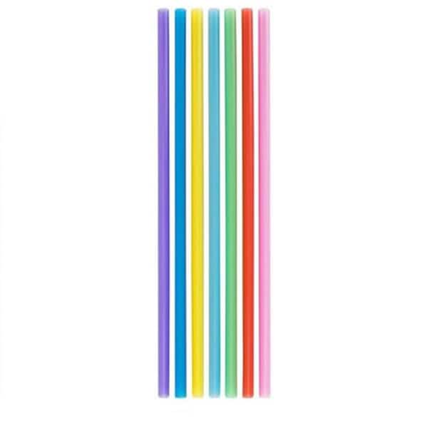 Colorful Multicolor Disposable Plastic Drinking Cocktail Straws Stirrer Bulk Party 100 Pieces Per Case for Adults