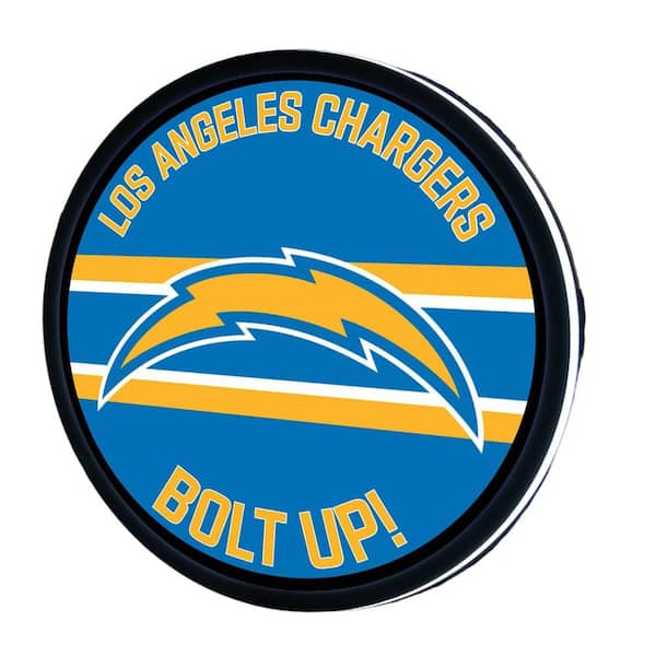 Evergreen Los Angeles Chargers 15 in. Round Plug-in LED Lighted Sign ...