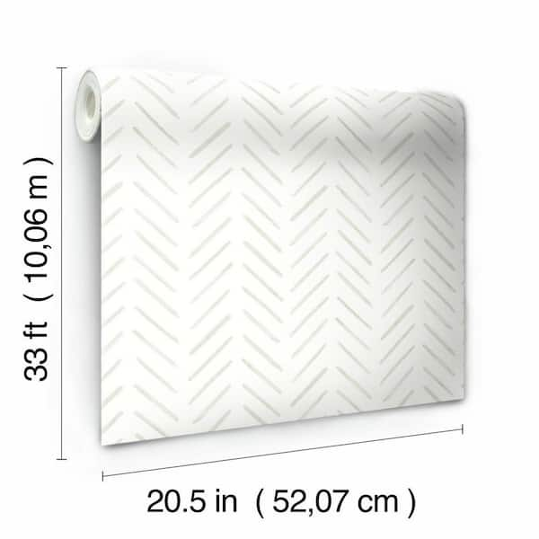 York Wallcoverings 56 sq. ft. Painted Herringbone Wallpaper CV4456