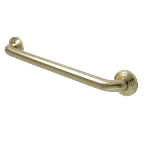 Milano 18 in. x 1-1/4 in. Grab Bar in Brushed Brass