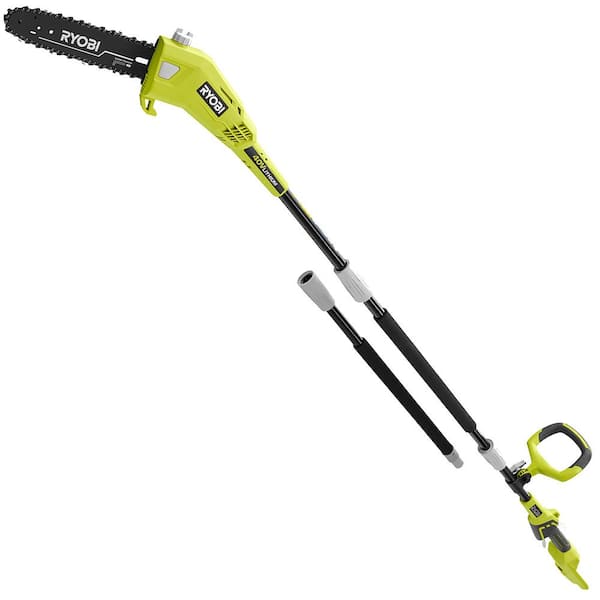 RYOBI 10 in. 40-Volt Electric Cordless Pole Saw (Tool Only) with Extra Chain and Bar and Chain Oil