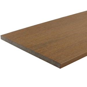 UltraShield Naturale Fascia 0.5 in. x 12 in. x 6 ft. Peruvian Teak Composite Fascia Decking Board