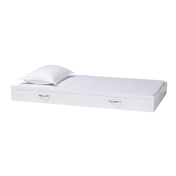 Baxton Studio Viva White Twin Trundle Daybed